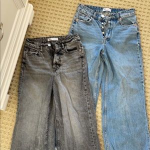 2 Zara Wide-Leg Jeans